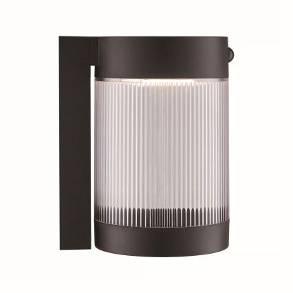 Nordlux - LED Solarna zidna svjetiljka sa senzorom COUPAR LED/3,2W/5V 3000K IP44 1800 mAh crna