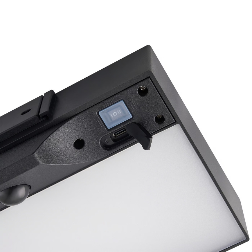 Nordlux - LED solarna zidna svjetiljka sa senzorom MONAY LED/5W/5V 3000K IP44 2000 mAh crna