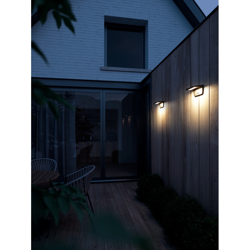 Nordlux - LED Solarna zidna svjetiljka sa senzorom AGENA LED/5W/3,7V IP44