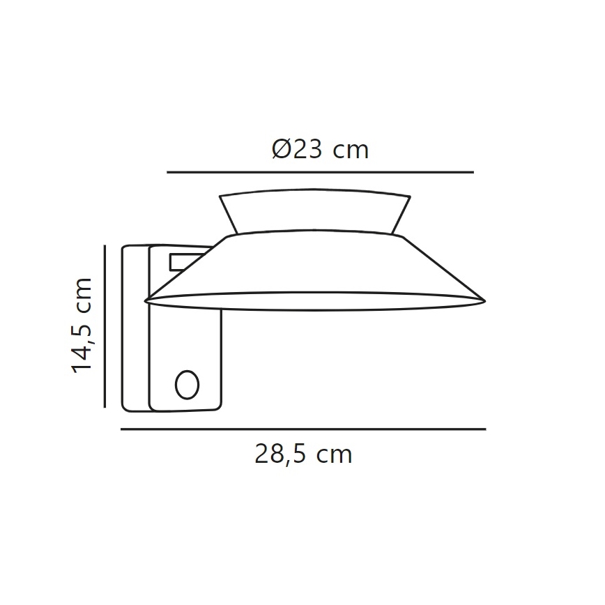 Nordlux - LED Solarna zidna svjetiljka sa senzorom JUSTINA LED/5W/3,7V IP44
