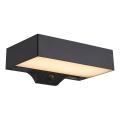 Nordlux - LED solarna zidna svjetiljka sa senzorom MONAY LED/5W/5V 3000K IP44 2000 mAh crna