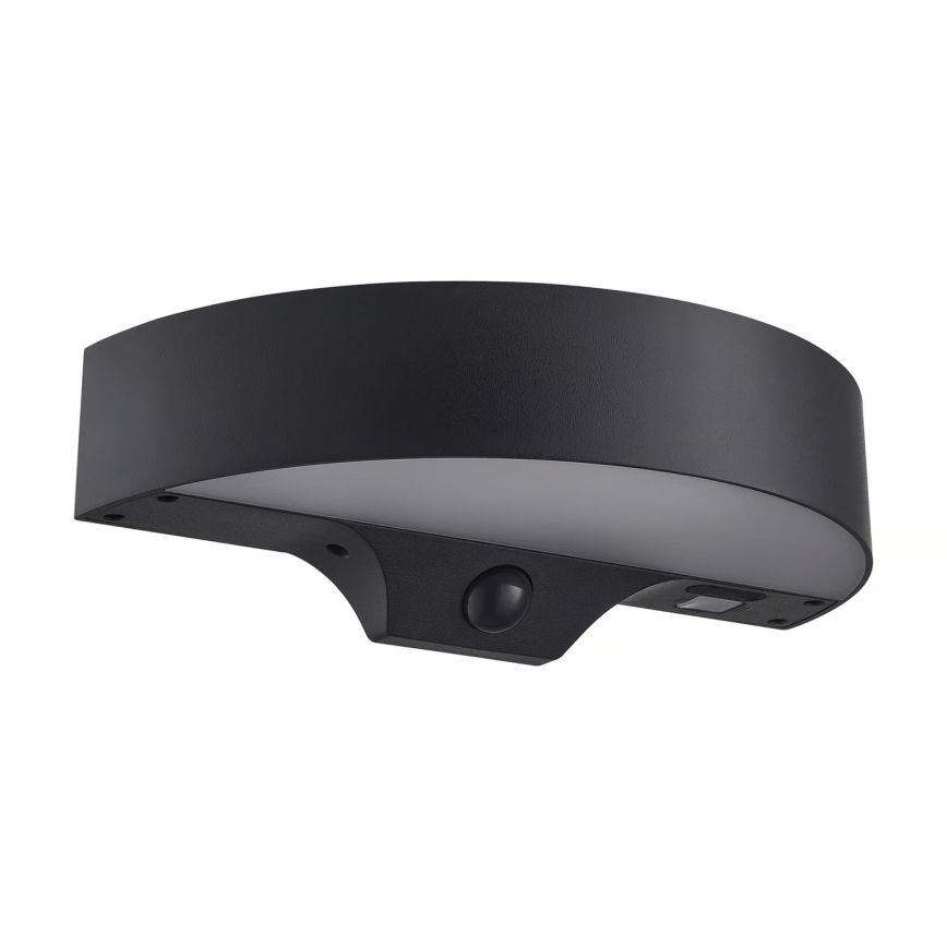 Nordlux - LED Solarna zidna svjetiljka sa senzorom MONAY LED/5W/5V 3000K IP44 2000 mAh crna