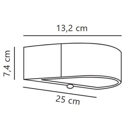 Nordlux - LED Solarna zidna svjetiljka sa senzorom MONAY LED/5W/5V 3000K IP44 2000 mAh crna