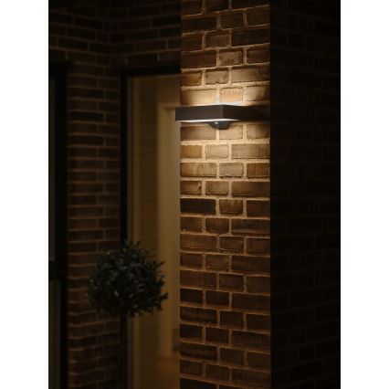 Nordlux - LED Solarna zidna svjetiljka sa senzorom MONAY LED/5W/5V 3000K IP44