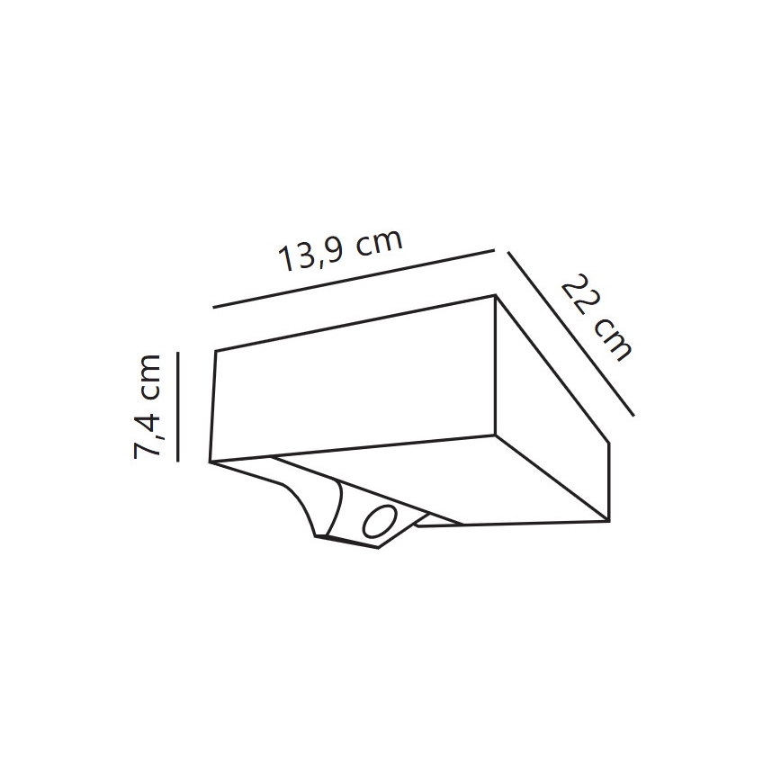 Nordlux - LED Solarna zidna svjetiljka sa senzorom MONAY LED/5W/5V 3000K IP44
