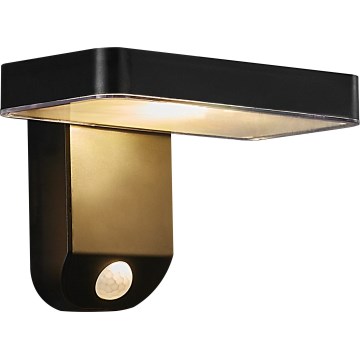 Nordlux - LED solarna zidna svjetiljka sa senzorom RICA LED/5W/3,7V IP44 2200 mAh kvadratna