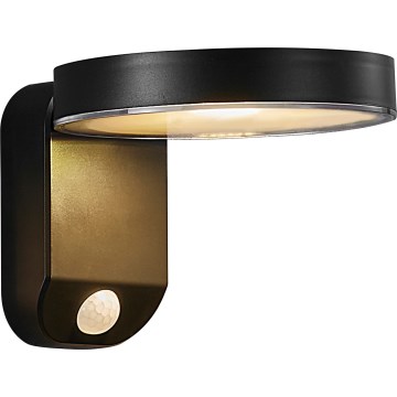 Nordlux - LED solarna zidna svjetiljka sa senzorom RICA LED/5W/3,7V IP44 2200 mAh okrugla
