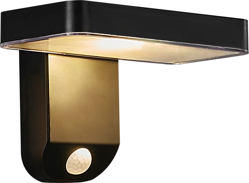 Nordlux - LED Solarna zidna svjetiljka sa senzorom RICA LED/5W/3,7V IP44 2200 mAh uglast