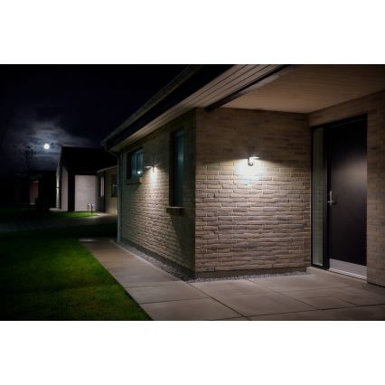 Nordlux - LED Solarna zidna svjetiljka sa senzorom RICA LED/5W/3,7V IP44 2200 mAh okrugli