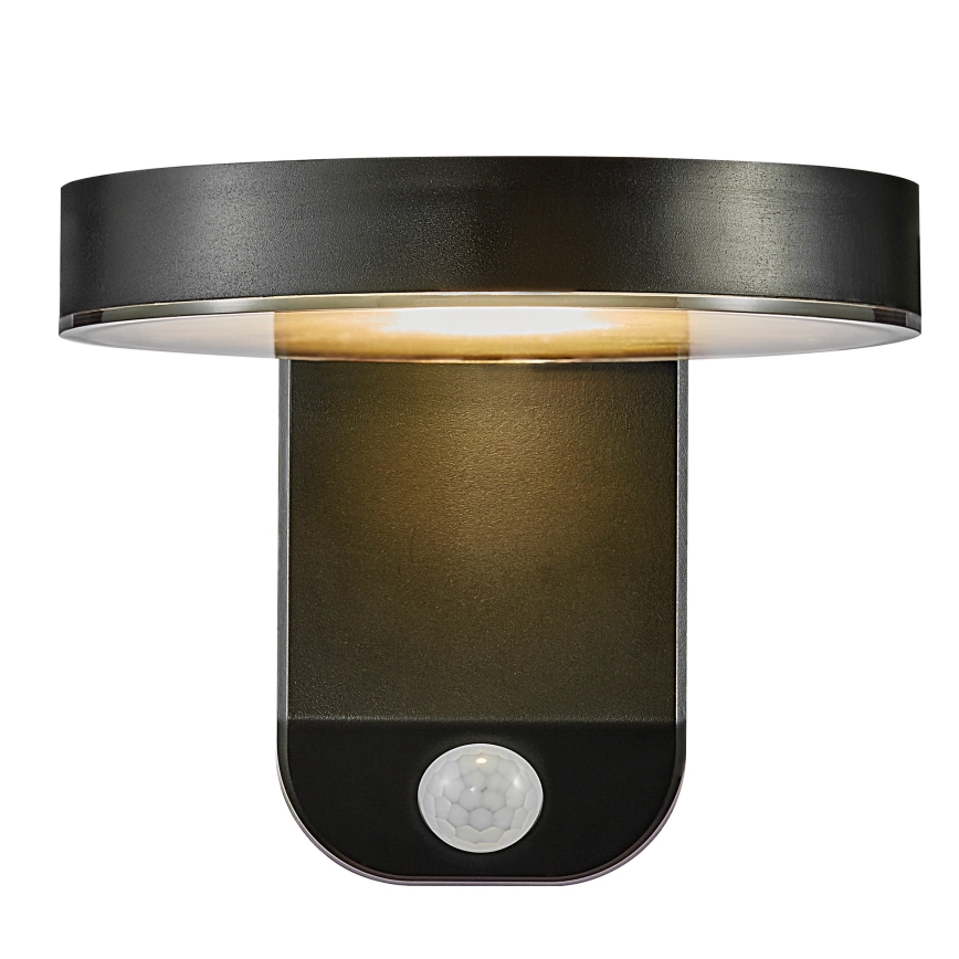 Nordlux - LED Solarna zidna svjetiljka sa senzorom RICA LED/5W/3,7V IP44 2200 mAh okrugli