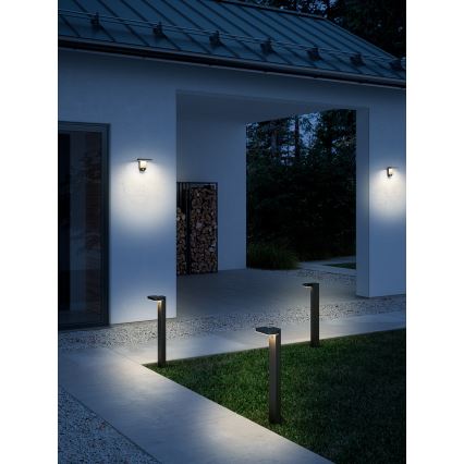 Nordlux - LED Solarna zidna svjetiljka sa senzorom RICA LED/5W/3,7V IP44 2200 mAh uglast