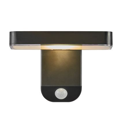 Nordlux - LED Solarna zidna svjetiljka sa senzorom RICA LED/5W/3,7V IP44 2200 mAh uglast