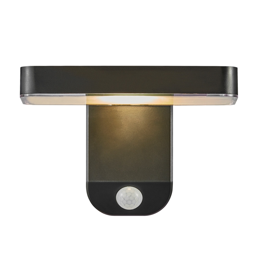 Nordlux - LED Solarna zidna svjetiljka sa senzorom RICA LED/5W/3,7V IP44 2200 mAh uglast