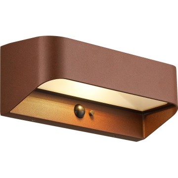 Nordlux - LED Solarno svjetlo sa senzorom MARCELLIO LED/5W/5V IP54 smeđe