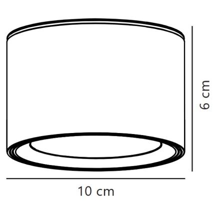 Nordlux - LED Ugradiva točkasta svjetiljka FALLON LED/5,5W/230V 2700K promjer 10 cm bijela