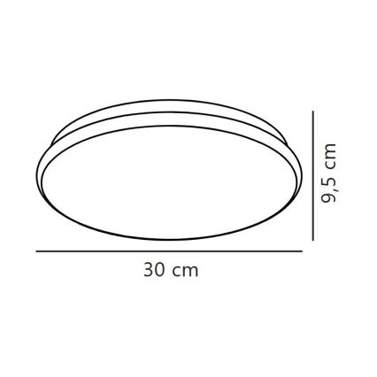 Nordlux - LED stropno svjetlo za kupaonicu MONTONE LED/10W/230V IP44 Ø 30 cm