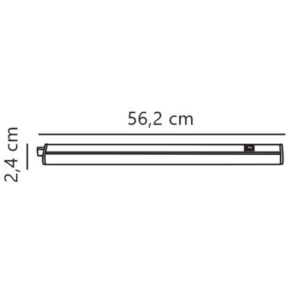 Nordlux - LED prigušivo svjetlo za ispod ormarića LATONA LED/8W/230V 3000/4000K 56,2 cm