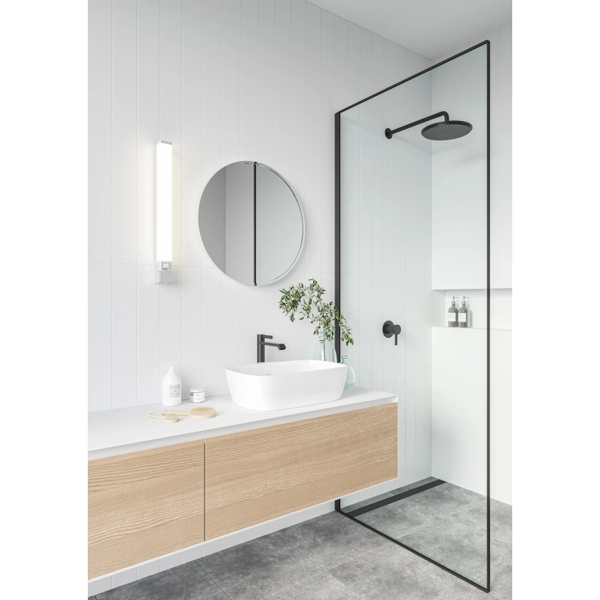 Nordlux - LED svjetlo za kupaonsko ogledalo s utičnicom SJAVER LED/15W/230V IP44 60 cm bijela
