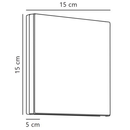 Nordlux - LED Vanjska zidna svjetiljka ARTEGO LED/7,2W/230V 3000K IP54