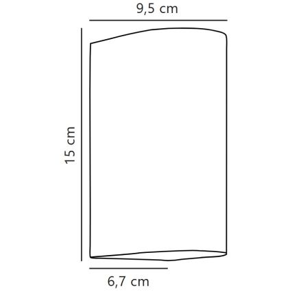 Nordlux - LED Vanjska zidna svjetiljka ASBOL LED/13,3W/230V 3000K IP44
