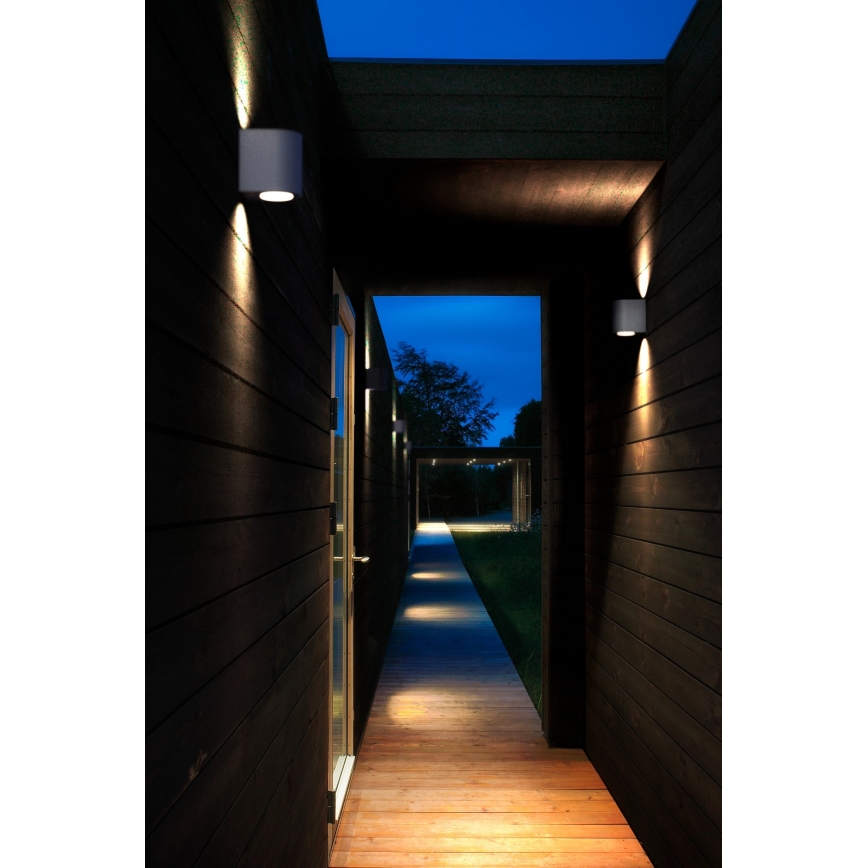 Nordlux - LED vanjska zidna svjetiljka CANTO 2xLED/5,5W/230V IP44 siva