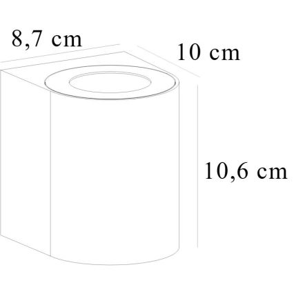 Nordlux - LED vanjska zidna svjetiljka CANTO 2xLED/5,5W/230V IP44 siva