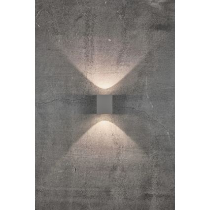 Nordlux - LED vanjska zidna svjetiljka CANTO 2xLED/5W/230V IP44 siva