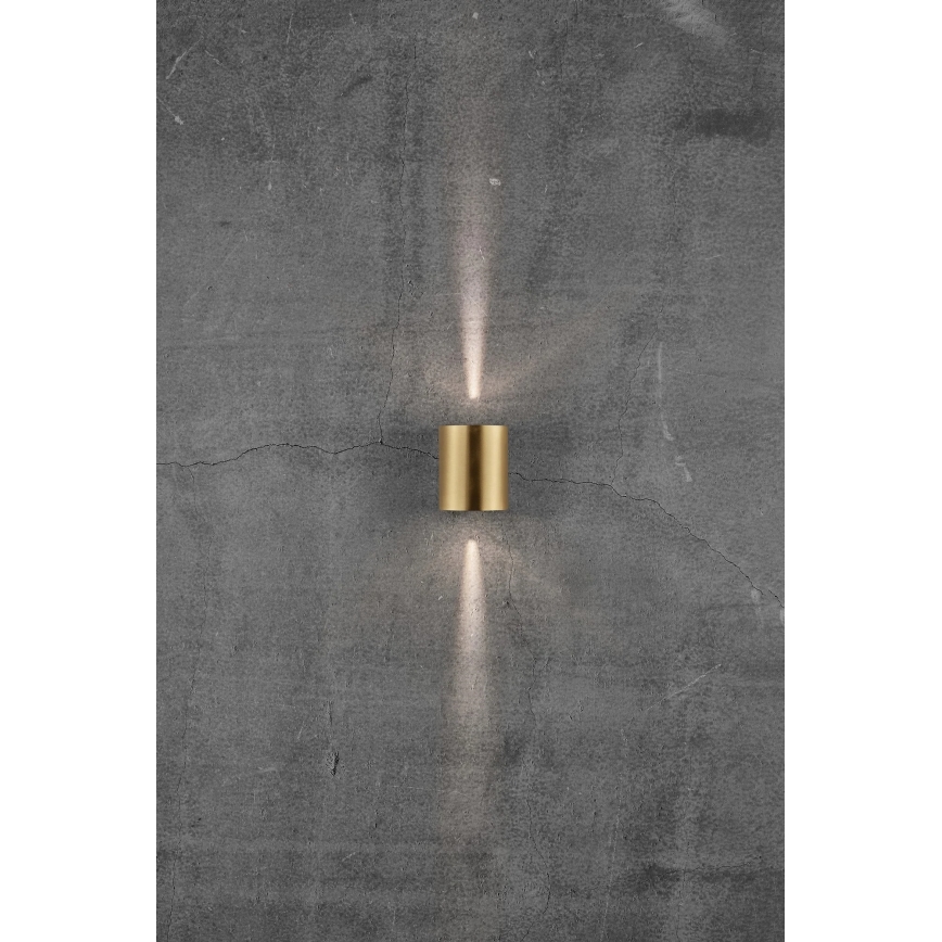 Nordlux - LED vanjska zidna svjetiljka CANTO 2xLED/6W/230V IP44 mesing