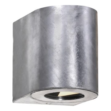 Nordlux - LED vanjska zidna svjetiljka CANTO 2xLED/6W/230V IP44 srebrna