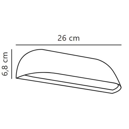 Nordlux - LED vanjska zidna svjetiljka FRONT LED/9,5W/230V IP44