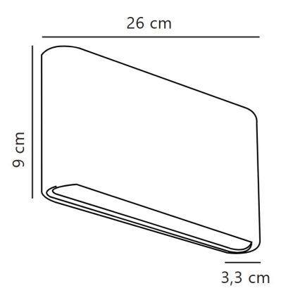 Nordlux - LED vanjska zidna svjetiljka KINVER LED/10W/230V IP54 bijela