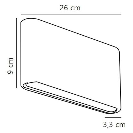 Nordlux - LED Vanjska zidna svjetiljka KINVER LED/10W/230V IP54 crna