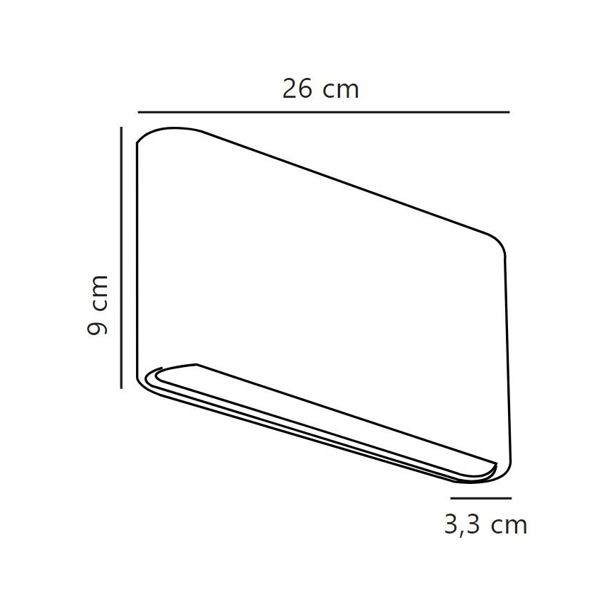 Nordlux - LED Vanjska zidna svjetiljka KINVER LED/10W/230V IP54 crna