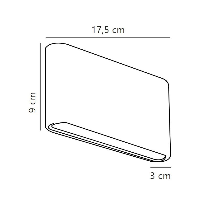 Nordlux - LED Vanjska zidna svjetiljka KINVER LED/8,5W/230V IP54 crna