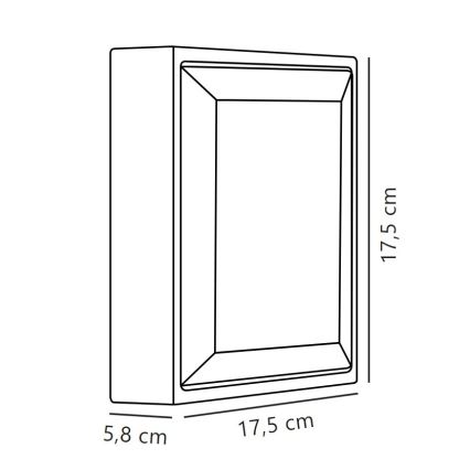 Nordlux - LED Vanjska zidna svjetiljka OLIVER LED/9W/230V IP54 17,5x17,5 cm