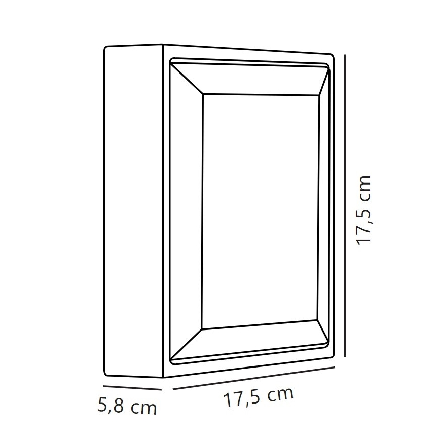 Nordlux - LED Vanjska zidna svjetiljka OLIVER LED/9W/230V IP54 17,5x17,5 cm