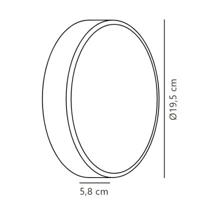 Nordlux - LED Vanjska zidna svjetiljka OLIVER LED/9W/230V IP54 pr. 19,5 cm