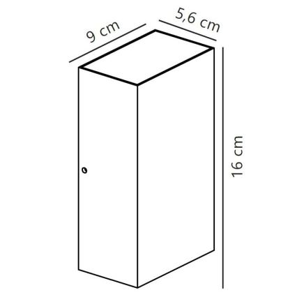 Nordlux - LED Vanjska zidna svjetiljka ROLD LED/10,5W/230V 3000K IP54 crna