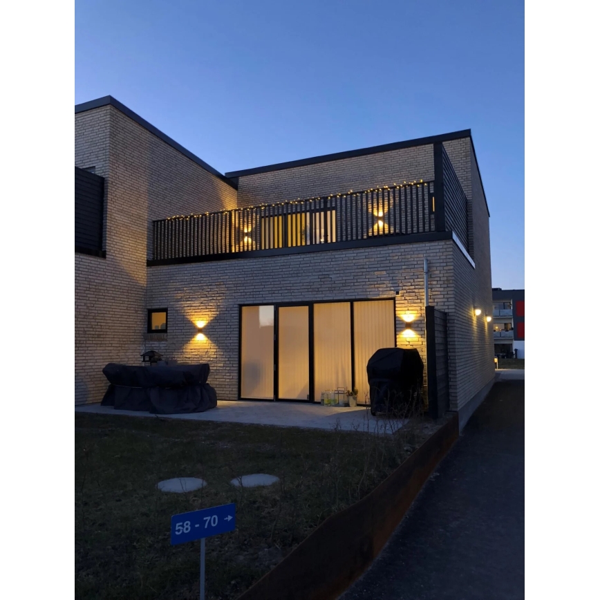 Nordlux - LED Vanjska zidna svjetiljka ROLD LED/10,5W/230V 3000K IP54 crna