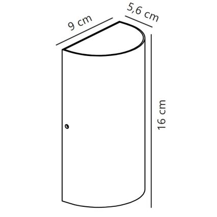 Nordlux - LED Vanjska zidna svjetiljka ROLD LED/10,5W/230V 3000K IP54 crna