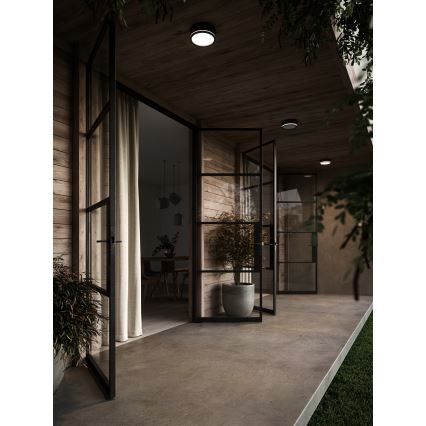Nordlux - LED vanjsko zidno svjetlo s prigušivanjem AVA SMART LED/9,5W/230V 2700K IP54 crna