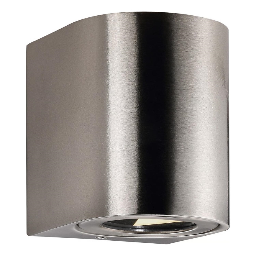 Nordlux - LED vanjsko zidno svjetlo CANTO 2xLED/6W/230V IP44 nehrđajući čelik