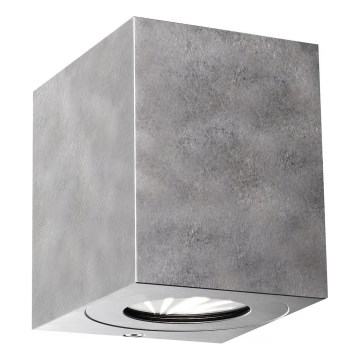 Nordlux - LED vanjsko zidno svjetlo CANTO 2xLED/6W/230V IP44 srebrno