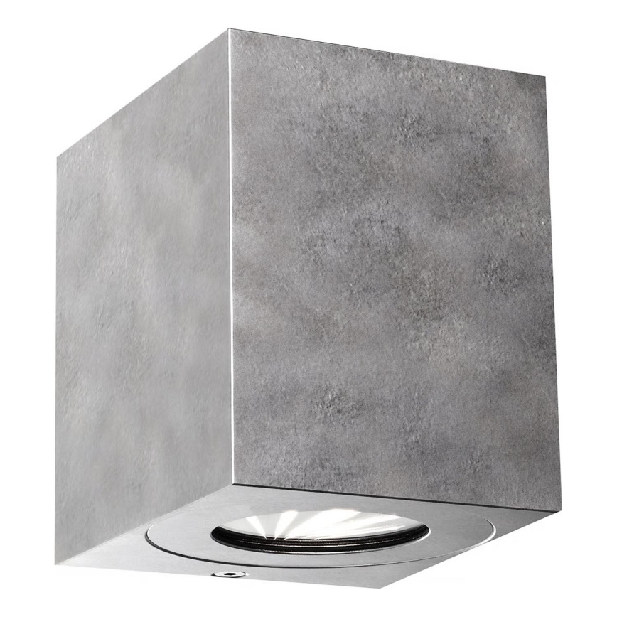 Nordlux - LED vanjsko zidno svjetlo CANTO 2xLED/6W/230V IP44 srebrno