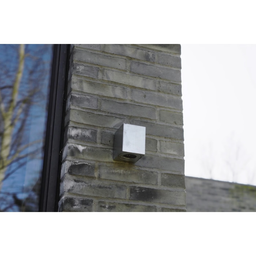 Nordlux - LED vanjsko zidno svjetlo CANTO 2xLED/6W/230V IP44 srebrno