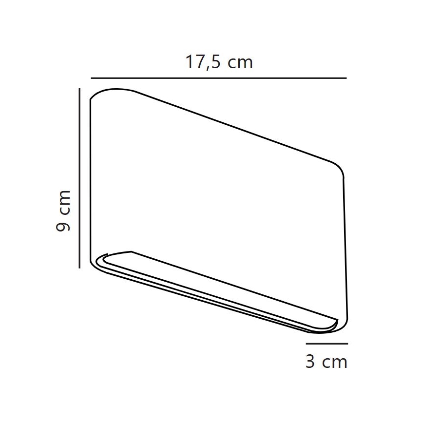 Nordlux - LED vanjsko zidno svjetlo KINVER LED/8,5W/230V IP54 bijelo