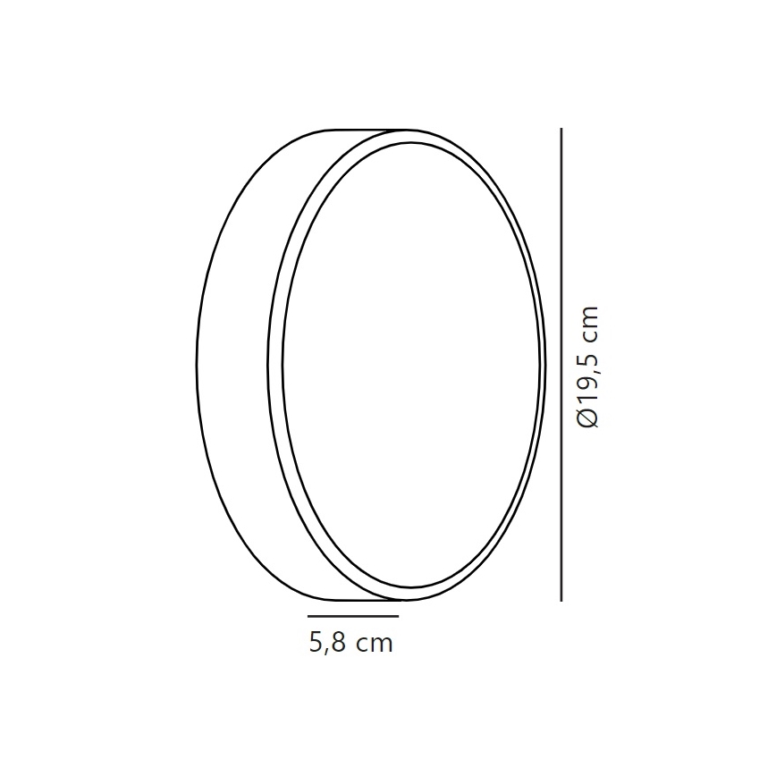 Nordlux - LED vanjsko zidno svjetlo OLIVER LED/9W/230V IP54 promjer 19,5 cm