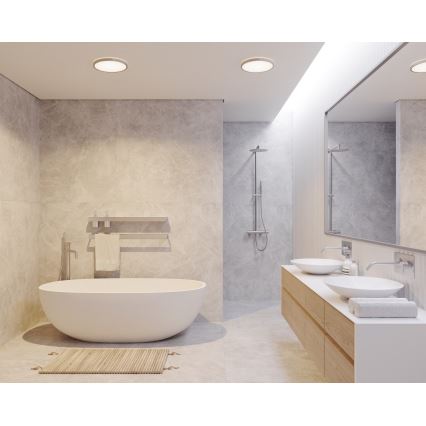 Nordlux - prigušivo LED stropno svjetlo za kupaonicu OJA LED/19W/230V 3000/4000K IP54 Ø 43 cm