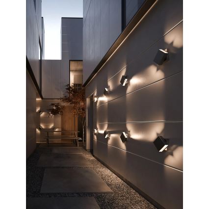 Nordlux - LED prigušivo vanjsko zidno svjetlo TURN LED/13,8W/230V IP54 crno
