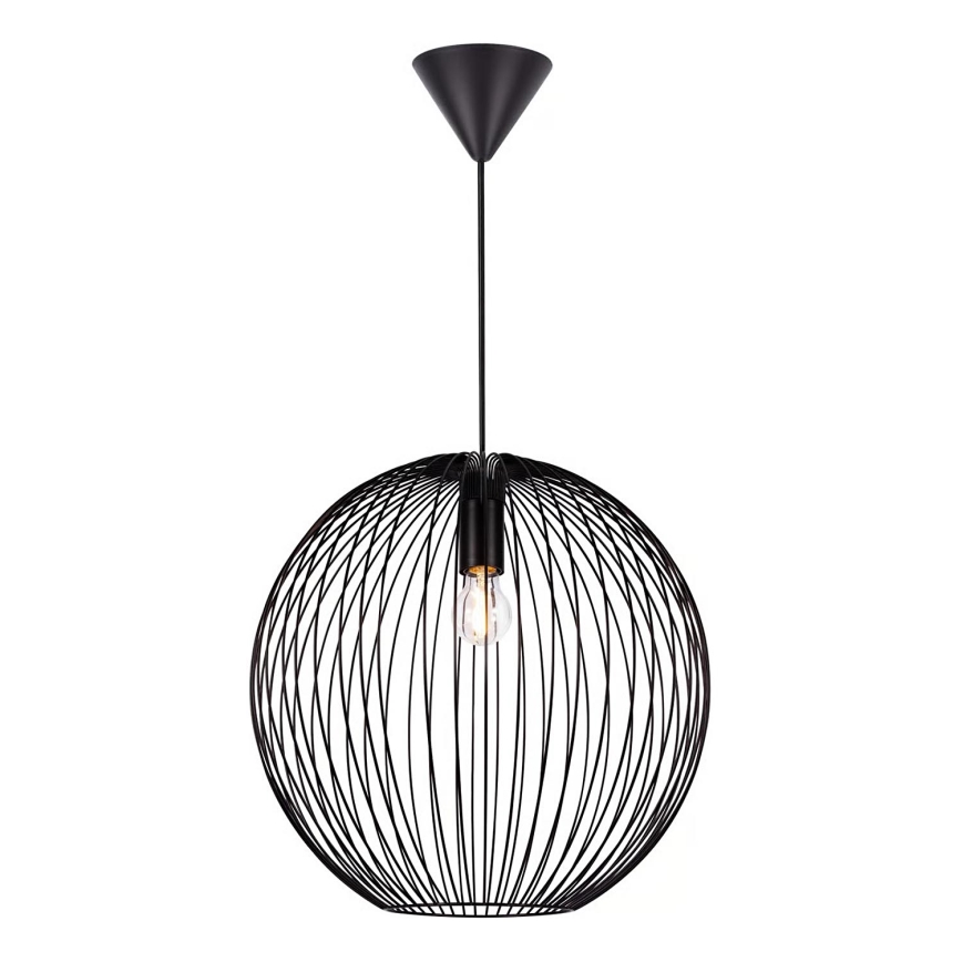 Nordlux - Luster na kabelu BERONI 1xE27/60W/230V crna